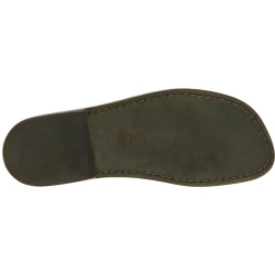 Sandales religieux pour homme en cuir boue fait à la main