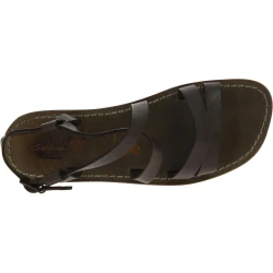 Sandalias franciscanas de cuero barro para hombre hechos a mano