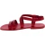Sandales romaine pour homme en cuir rouge fait à la main