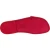 Red leather thongs braid around the big toe and leather sole