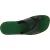 Handmade green leather thongs sandals for men
