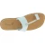 Sandals tong cuir blanc pour homme fait à la main en Italie