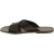 Men's leather slippers handmade in Italy in mud color leather