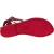 Women's strappy red leather sandals Handmade in Italy
