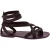 Gladiatorsandalen Herren aus Pflaume Leder in Italien Handgemachte