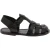 Black flat sandals for women real leather Handmade in Italy