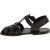 Black flat sandals for women real leather Handmade in Italy