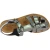 Flat sandals for women in titanium color leather Handmade in Italy