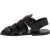 Handmade men's fisherman sandals in black leather Made in Italy