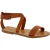 Women's sandals in tan leather handmade in Italy