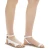 White leather thong sandals for women Handmade in Italy