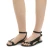 Green leather thong sandals for women Handmade in Italy