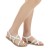 Sandalias de cuero blanco para señoras hechos a mano en Italia