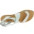 Women's sandals in white leather handmade in Italy
