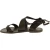 Women's flat mud color leather sandals handmade in Italy