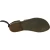 Women's flat mud color leather sandals handmade in Italy