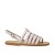 Flat white sandals for women in real leather Handmade in Italy