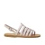 Flat white sandals for women in real leather Handmade in Italy