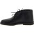 Women's black leather chukka boots handmade in Italy