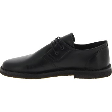 Zapatos bajos para mujer de cuero negro Hecho a mano en Italia