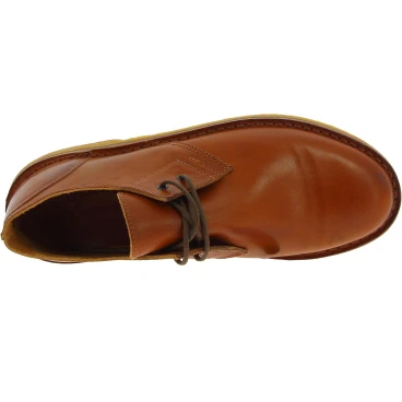 Niedrige Lederschuhe Damen Braune Handgefertigt in Italien
