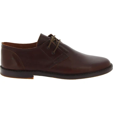 Scarpe basse da donna in pelle marrone scuro fatte a mano in Italia