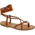 Braune riemchensandalen damen aus Leder in Italien von Handgefertigt