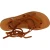 Women's brown leather flat strappy sandals handmade in Italy