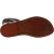 Dark brown leather flat strappy sandals handmade in Italy