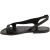 Black leather thong sandals for women Handmade in Italy