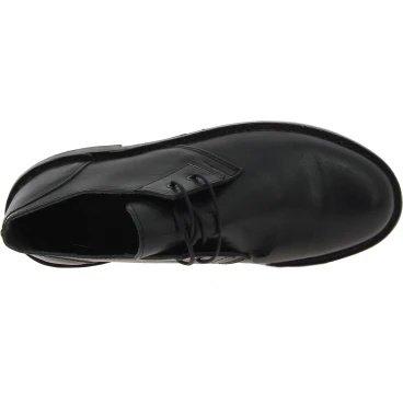 Scarpe basse da uomo in pelle nera fatte a mano in Italia