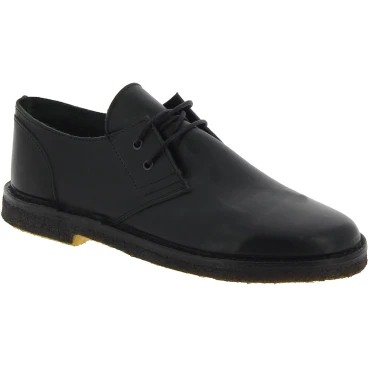 Scarpe basse da uomo in pelle nera fatte a mano in Italia