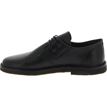 Scarpe basse da uomo in pelle nera fatte a mano in Italia