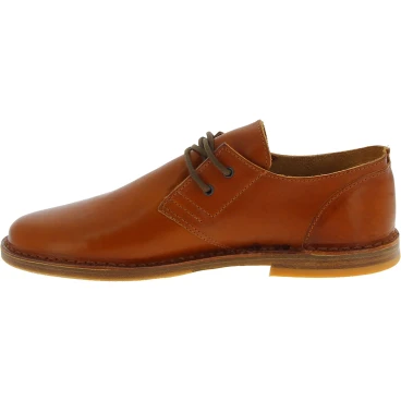 Scarpe basse da uomo in pelle marrone fatte a mano in Italia