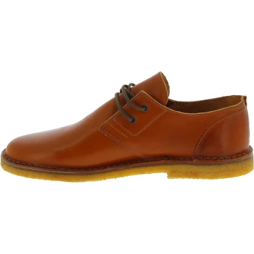 Scarpe basse da uomo in pelle marrone fatte a mano in Italia
