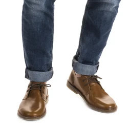 Scarpe basse da uomo in pelle marrone fatte a mano in Italia