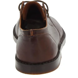 Scarpe basse da uomo in pelle marrone scuro fatte a mano in Italia
