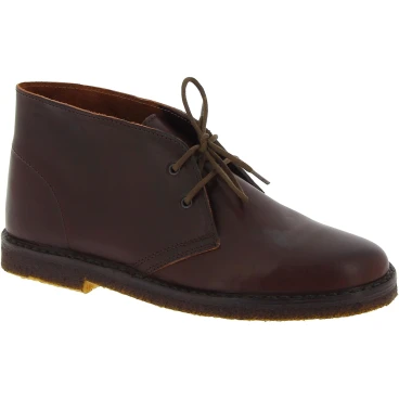 Desert Lederboots Mann Dunkelbraun Handgefertigt in Italien