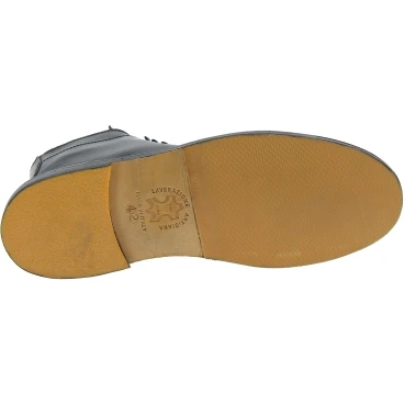 Botines para hombre de cuero negro Hecho a mano en Italia