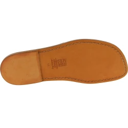 Tong homme en cuir marron artisanal fait en Italie