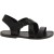 Sandalias en cuero negro para mujer hechos a mano en Italia