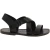 Schwarze Franziskaner-Ledersandalen für Damen in Italien von Handgefertigt