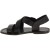 Sandalias en cuero negro para mujer hechos a mano en Italia