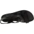 Black leather women's sandals handmade in Italy