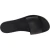 Zapatillas romanas de cuero negro para mujer hecho a mano