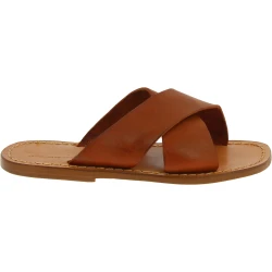 Braune Italienische Leder slipper für Herren in Italien von Handgefertigt