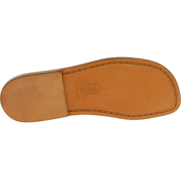 Braune Italienische Leder slipper für Herren in Italien von Handgefertigt