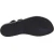 Handgefertigte Damen-Sandalen mit T-Steg aus schwarzem Leder