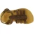 Attica Persephone child gladiator sandals in brown nubuck with buckle closure handmade in Greece