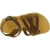 Child's gladiator braided sandals in brown nubuck leather with buckle closure